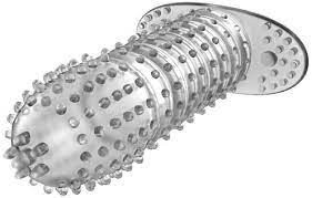 Стимулювальна силіконова насадка з пухирцями, фото 1