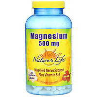 Магний с витамином В6 (Magnesium Vitamin B6) 500 мг 250 капсул