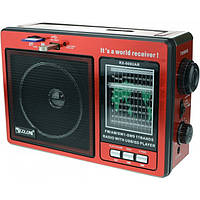 Радиоприемник аккумуляторный "GOLON" RX-006UAR Портативное радио USB FM mp3 Красный