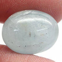 7.55 кт. Природний аквамарин із увімкненнями 15х12