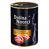 Влажный корм для кошек Dolina Noteci Premium мясные кусочки в соусе с уткой 400 г