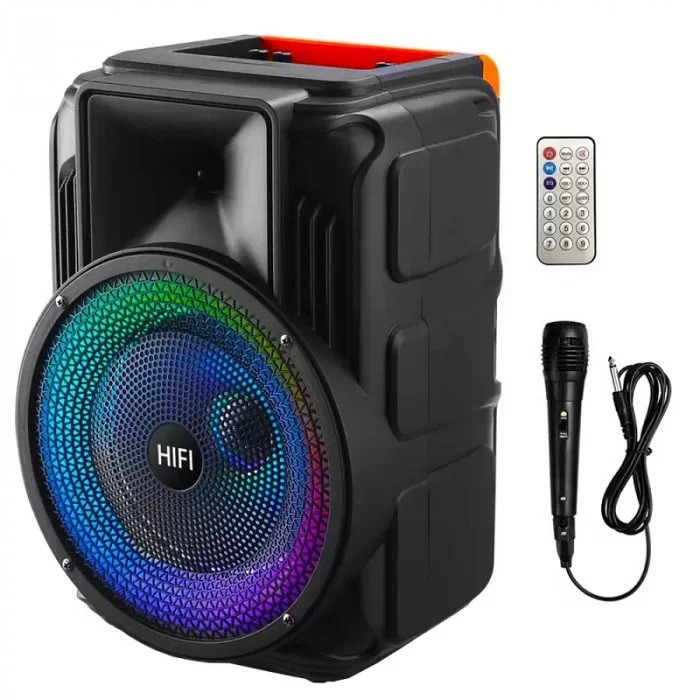 RX-8135W 8" Бездротова портативна bluetooth колонка — валіза з караоке