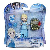 Набор маленькие куклы Эльза и Пабби Холодное сердце с аксессуарами Hasbro 7 см, Disney Frozen B5185