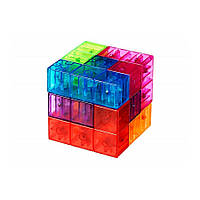 Развивающая игрушка Магнитные блоки с задачами YJ Magnetic Cube Blocks YJ9001, 7 деталей, Vse-detyam