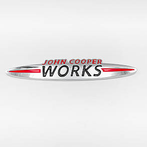 Емблема наклейка John Cooper Works MINI (Міні) 13.5x2.4 см, фото 1