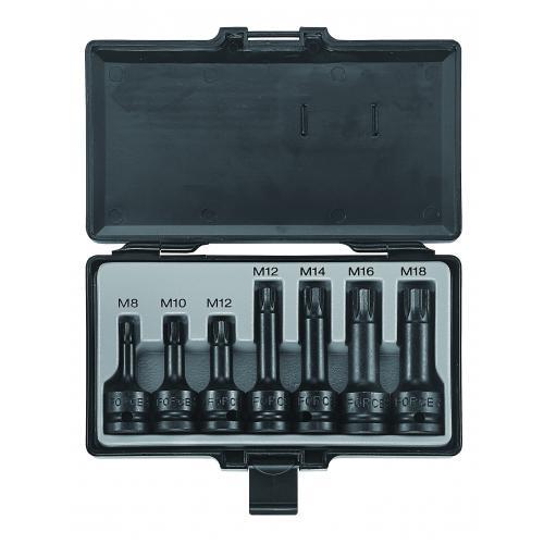 Набір головок-біт 1/2" Spline ударних 7 пр. (M8-M18) 40713 F