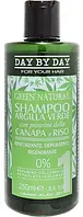 Шампунь для волос с зеленой глиной, протеинами конопли и риса Alan Jey Green Natural Shampoo Canapa & Rico,