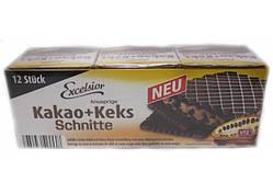 Вафлі з шоколадною начинкою Excelsior Schnitte Kakao Keks 250 г
