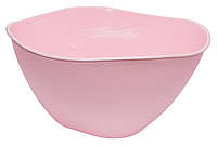 Миска 3л салатница волна розовая (ПолимерАгро)