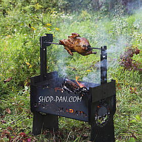 Вертел електричний для мангалу: автоматичний, для шашлику, гриля, пікніка, з живленням від Power Bank