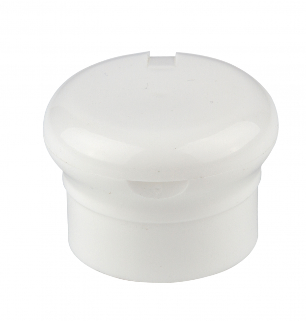 Кришка Фліп-топ біла стандарту 28 мм "тара для косметики", фото 1