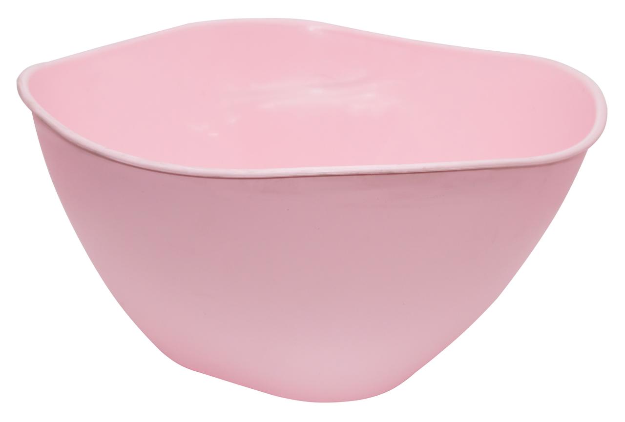 Миска 5л салатниця хвиля рожева (ПолімерАгро)