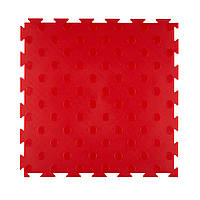 Модульное покрытие для пола ПВХ плитка Премиум Монетка 387х387х5 мм - 1 шт. Красный