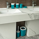 Набір із 6 аксесуарів для ванної кімнати — тримач для зубної щітки, чашка для зубної щітки, фото 2