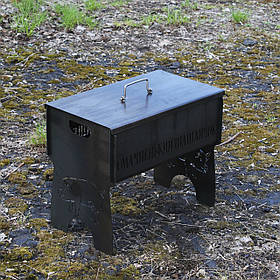 Кришка для мангалу 12 шампурів + ПОДАРУНОК! Розбірна, похідна