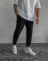 Спортивные базовые зауженные штаны pa1 (черные) классные легкие молодежные весенние спортивки для парня top