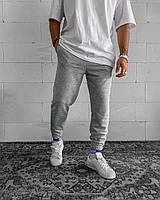 Спортивные базовые зауженные штаны pa2 (светло-серые) классные легкие молодежные весенние спортивки для парня