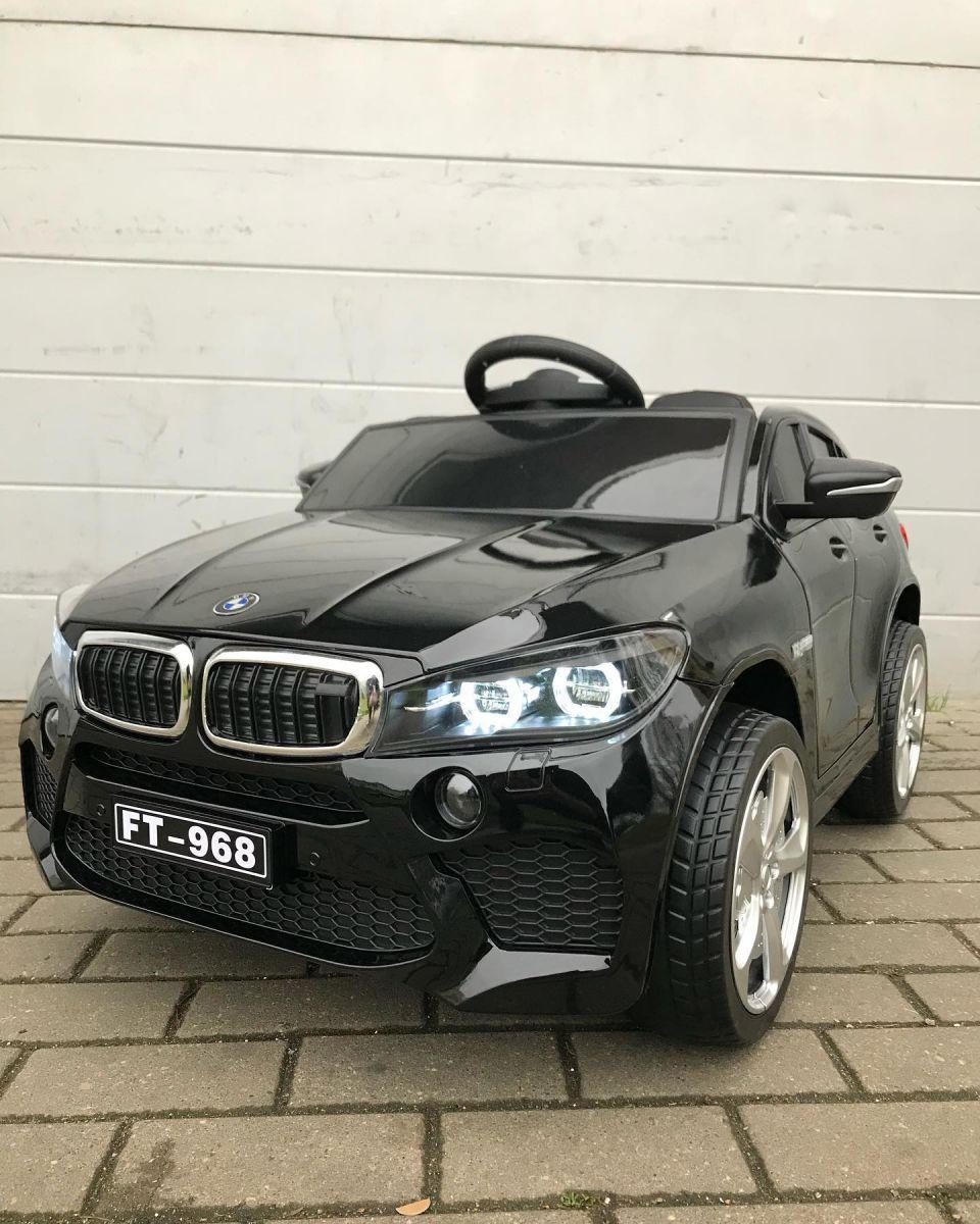 Дитячий електромобіль джип BMW X6 чорний, фото 1