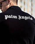 Чоловічий спортивний костюм двонитка Palm Angels — чорний LIGHT049 класний комплект на змійці top, фото 3