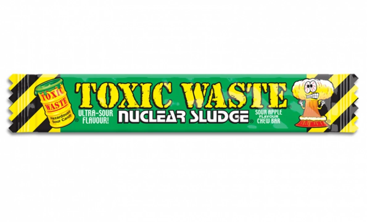 Жувальна цукерка Toxic Waste Nuclear Sludge Green Apple 20g