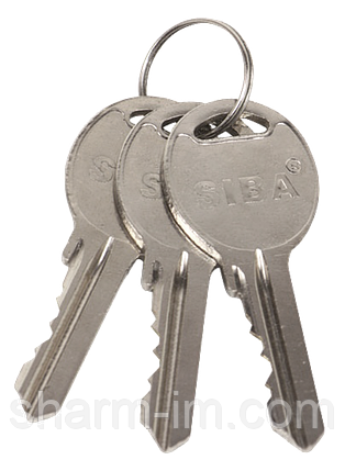 SIBA Циліндр 68 мм (31/37) кл-кл 3 кл. жовтий 12168/C, фото 1