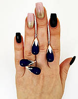 Срібний комплект прикрас «Сила Лазуриту» – глибина неба у твоїх руках