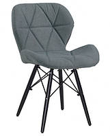 Мягкий стул Стар-В серый 730х490370 мм на черных ножках