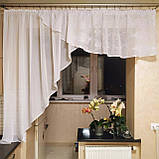 Тюль на кухню. Кухонна завіска. Красива тюль на кухню. Коротка тюль. Тюль до підвіконня. Фіранки, фото 2