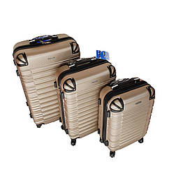 Комплект валіз, ABS+ PC Kaiman Золото