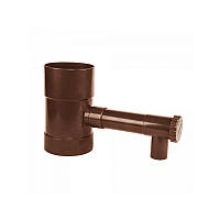Дощоприймач з клапаном, 100мм, коричневий, IBCLZ1-100-BR USE