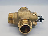 Триходовий клапан латунний на газовий котел Hermann Supermaster, Eura H021001424, фото 2