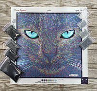 ТА-311 Оникс, набор для вышивки бисером картины с котом