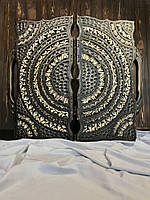 Деревянные нарды с ручкой, оформлены ручной резьбой, 60*30*8 см, арт.190306