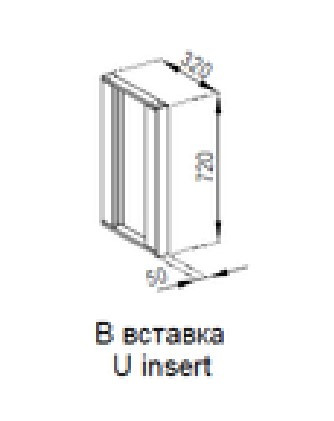 Верхня вставка 5 см (h-720) Влада МДФ