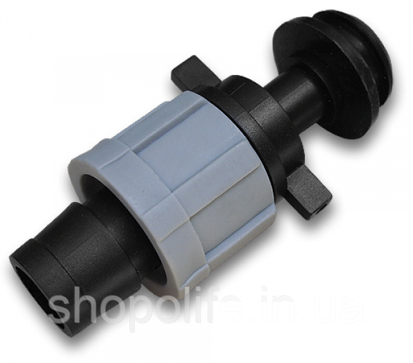 Старт-конектор крапельна стрічка / з'єднувач з прокладкою для трубки, DSTA07-07L Shopolife, фото 1