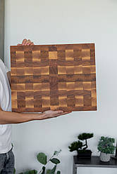 Торцева обробна дошка з дуба та ясена розміром 40х50х4,5 см