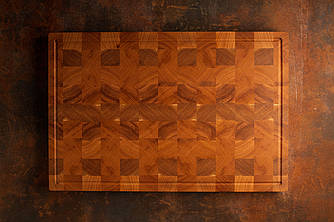 Торцева обробна дошка з дуба и ясена розміром 60х40х4,5 см