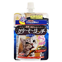 CattyMan Creamy Milk КЭТТИМЕН СЛИВОЧНОЕ ПЮРЕ С МОЛОКОМ жидкое лакомство для котов 0.07кг