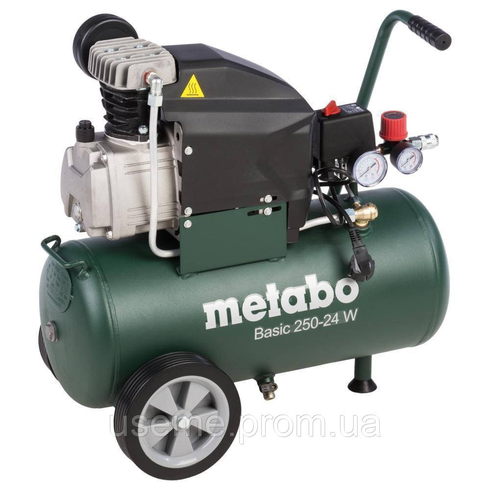 Компрессор Metabo Basic 250-24 W (601533000), 1500 вт, 2850 об/мин, для компрессоров и пневмоинструмента USE