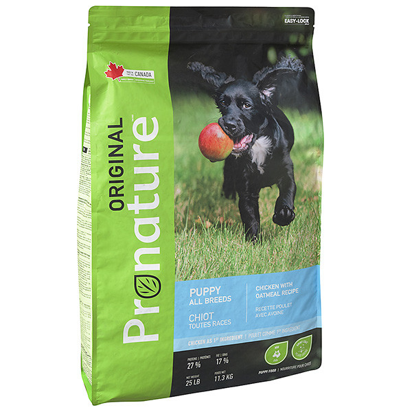 Pronature Original Puppy Chicken With Oatmeal Пронатюр Оріджинал ЦУЦЕНЯ КУРКА сухий корм для цуценят 11.3кг, фото 1