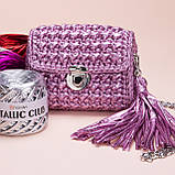 Yarnart METALLIC CLUB (Металік Клаб) № 8112 червоний (Трикотажна пряжа, нитки для в'язання), фото 5