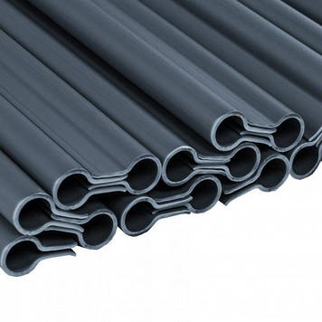 Кліпси для огороджувальних стрічок SOLID, сірі, 19 см, 20 шт., TOBKS1920GY Shopolife
