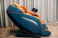 Раскладное массажное кресло с массажем шиацу для тела на рост до 195см, до 140кг XZERO X11 SL Blue