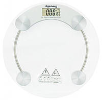 Весы напольные стеклянные Rainberg RB-2003A (круглые) на 180 кг с термометром SPL