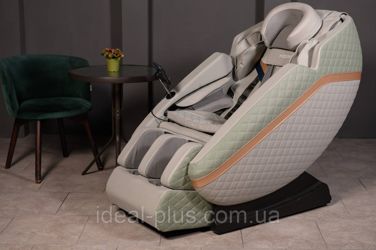 Розкладне масажне крісло на зріст до 185см з вагою до 130 кг XZERO X44 SL Green