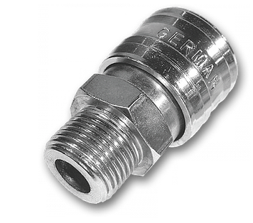 Конектор пневматичний "мама" РЗ 1/4", STAL-CHROM, SE3-2SM/STEEL Shopolife