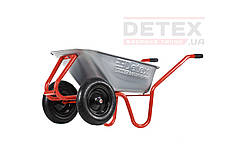 VULKAN Тачка будівельна 2-х колісна 230кг/100л оцинкована колесо цільнолите