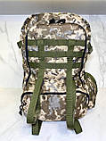 Рюкзак 50 літрів посилений піксельний із системою Моллі, фото 8