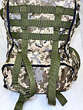 Рюкзак 50 літрів посилений піксельний із системою Моллі, фото 7