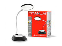 Настольная светодиодная лампа с аккумулятором Titanum TLTF-022B 7W 3000-6500K USB